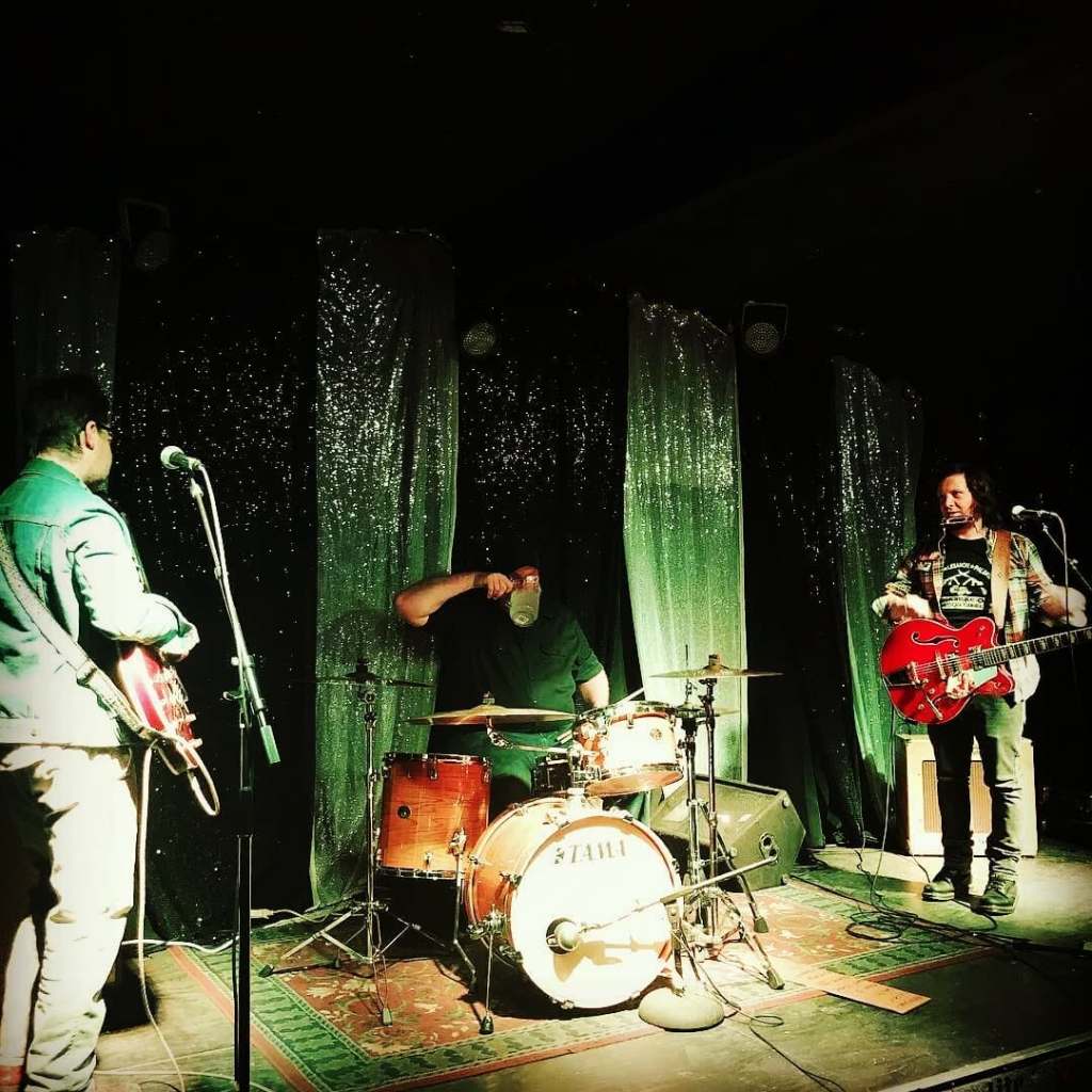 performing on stage
