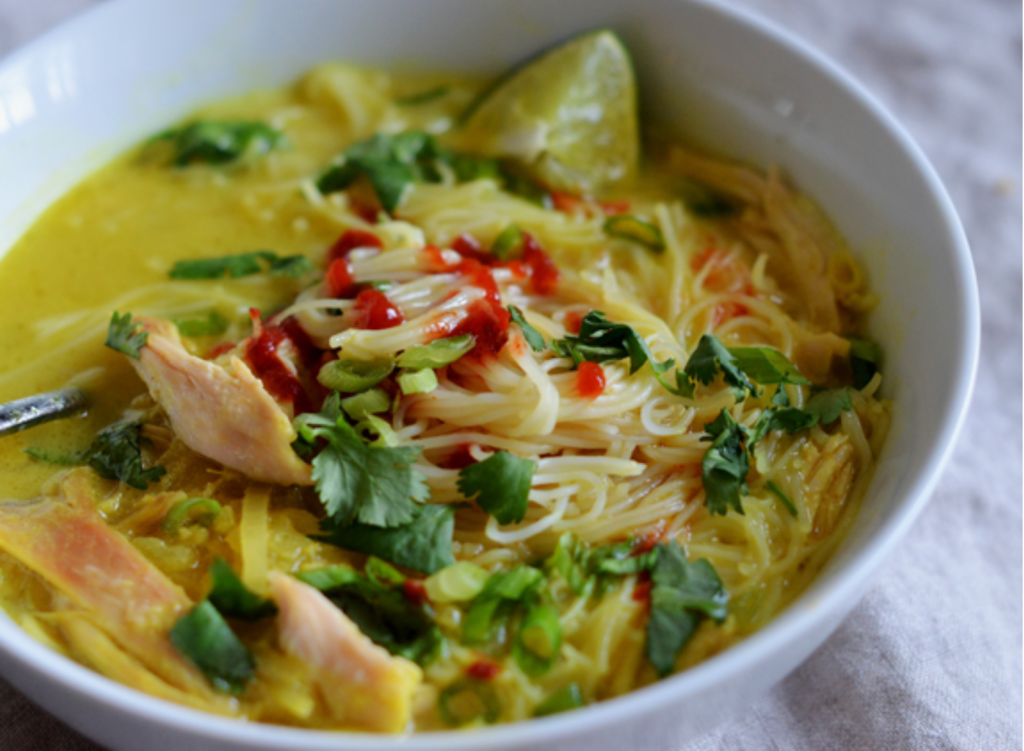 Thai chicken noodle soup