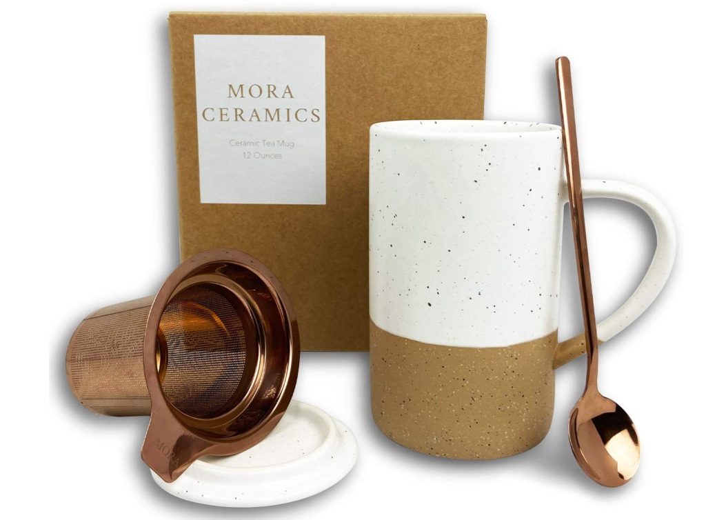Ceramic cup and tea infuser