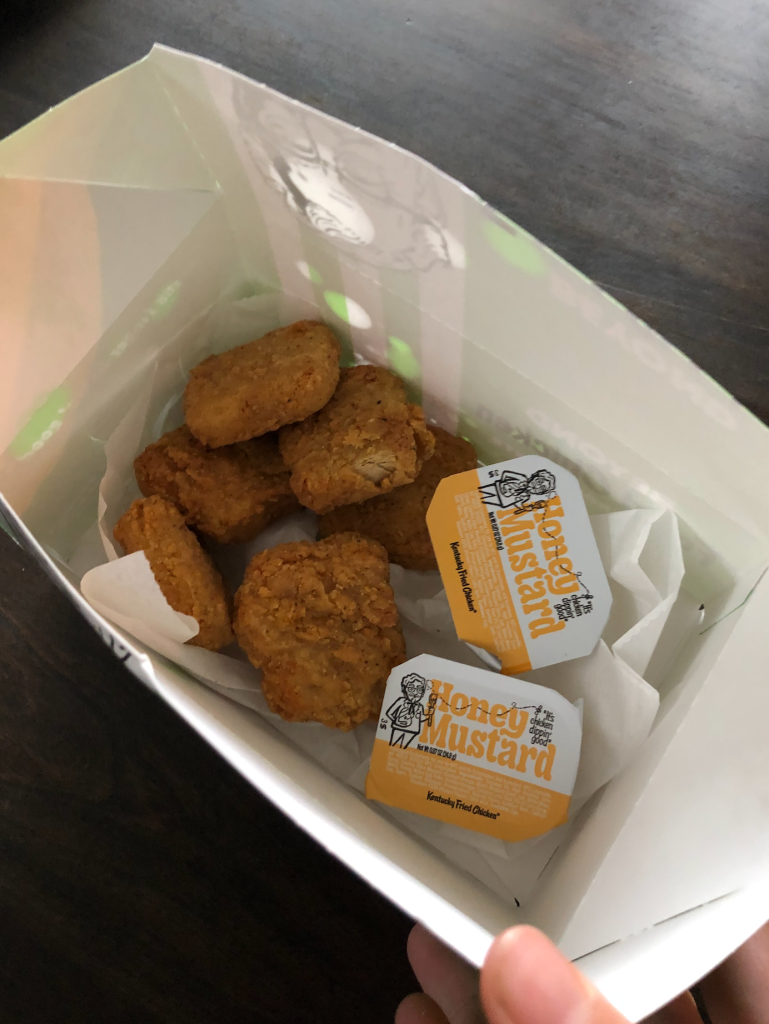 bucket of KFC Beyond Fried Chicken