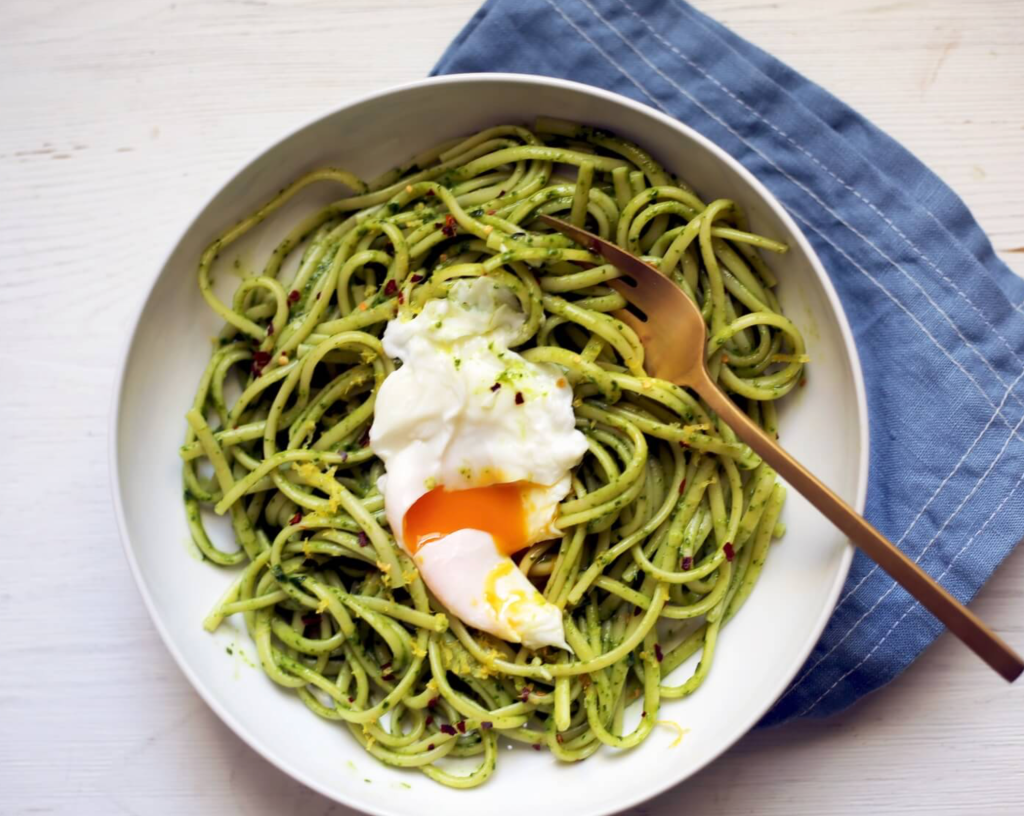 CBD pesto pasta