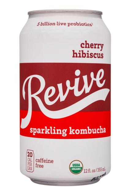 Revive Sparkling Kombucha Cherry Hibiscus