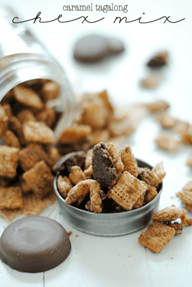 Caramel Tagalong Chex Mix