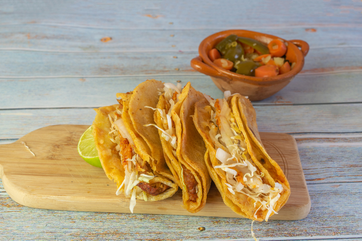 mexican street tacos steamed style