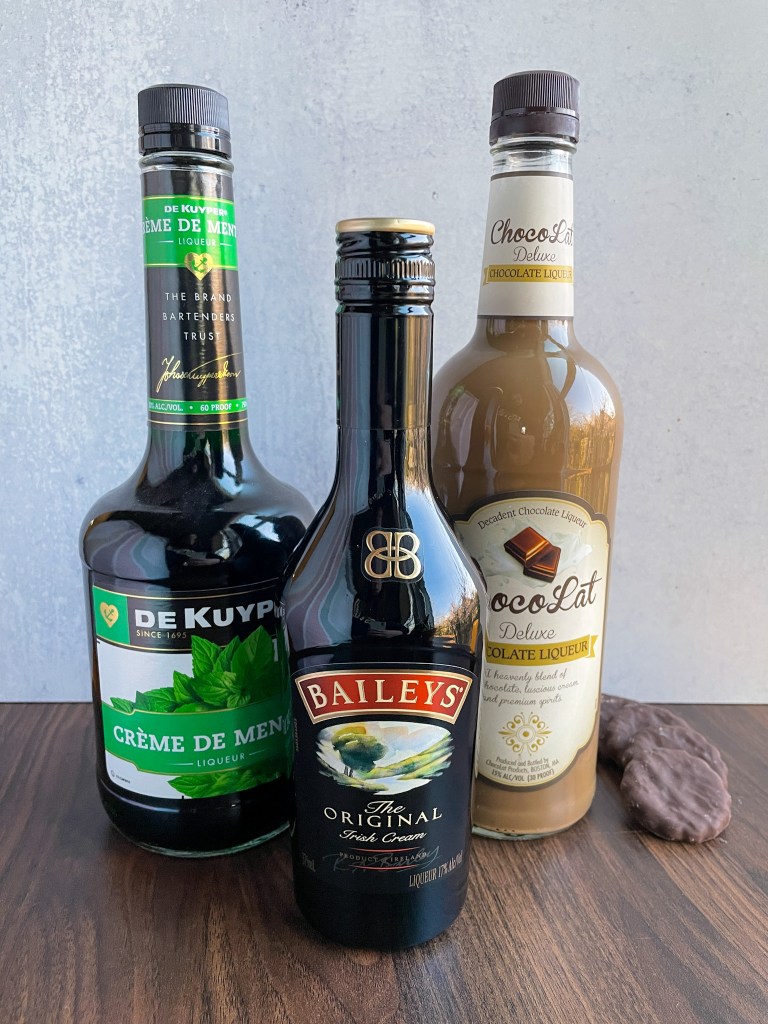 creme liqours in a row