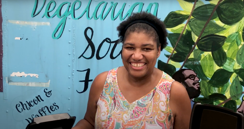 Andrea Dawson and her food truck