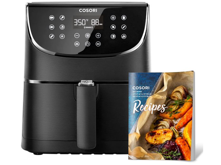 air fryer and recipe book