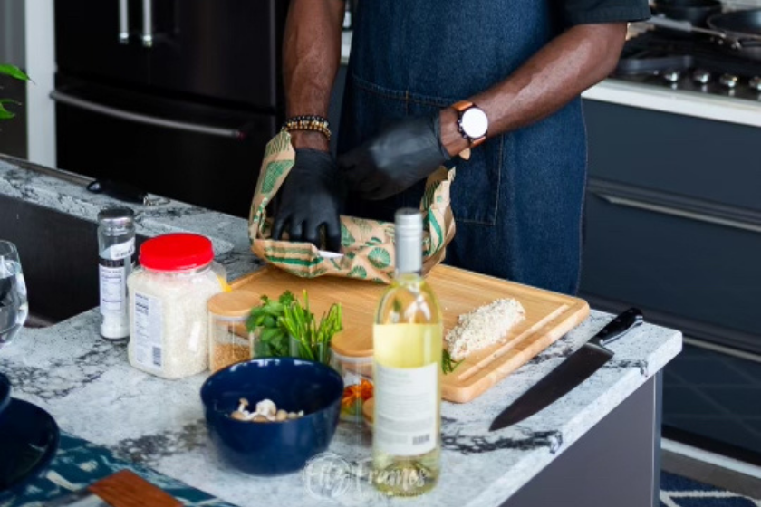 chef todd prepares food