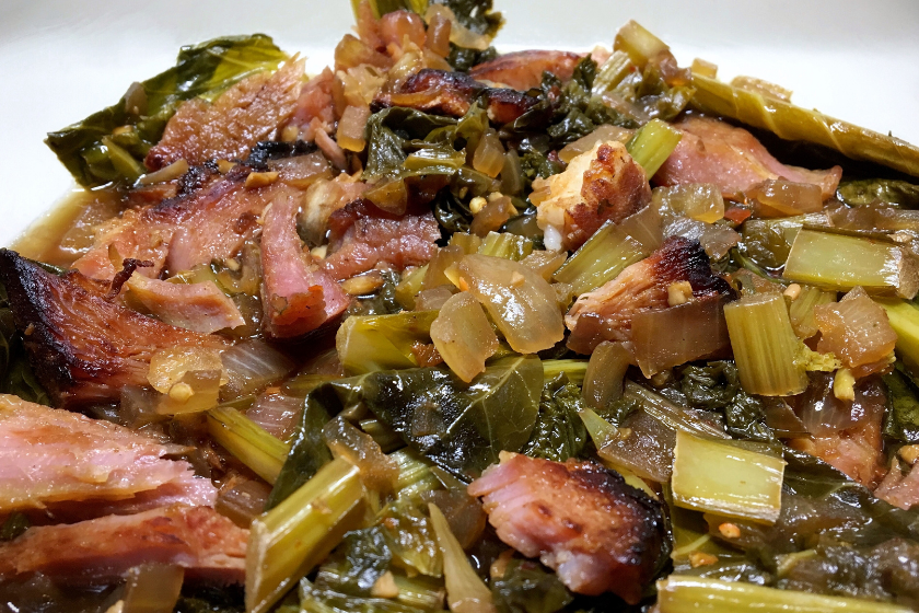 collard greens with salt pork