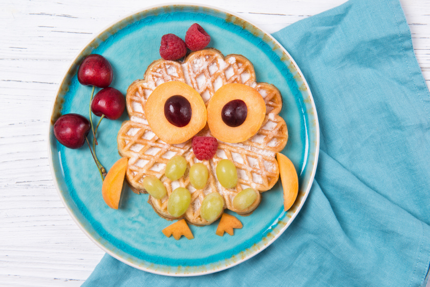 owl waffle on waffle bar