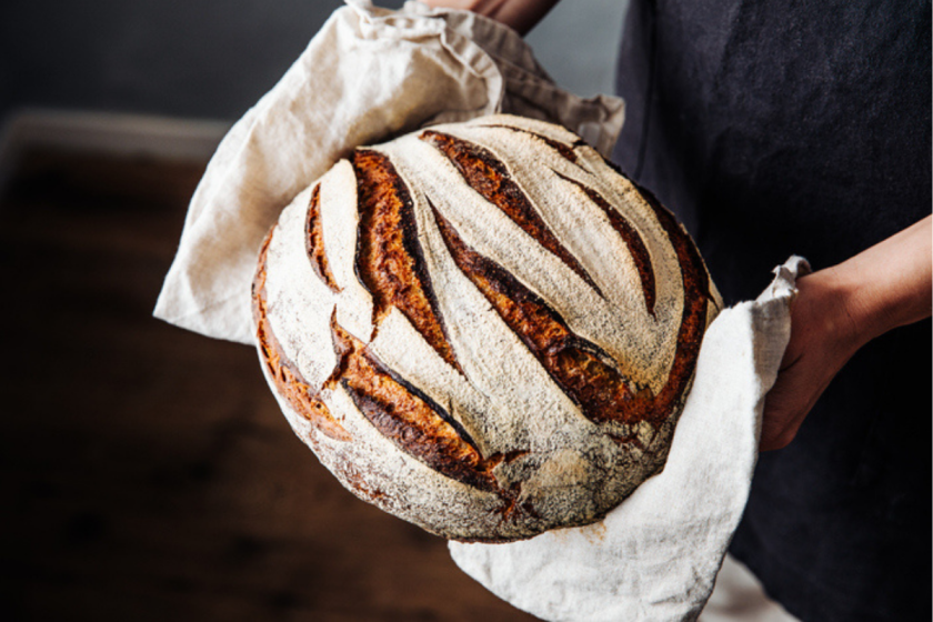 freshly baked bread