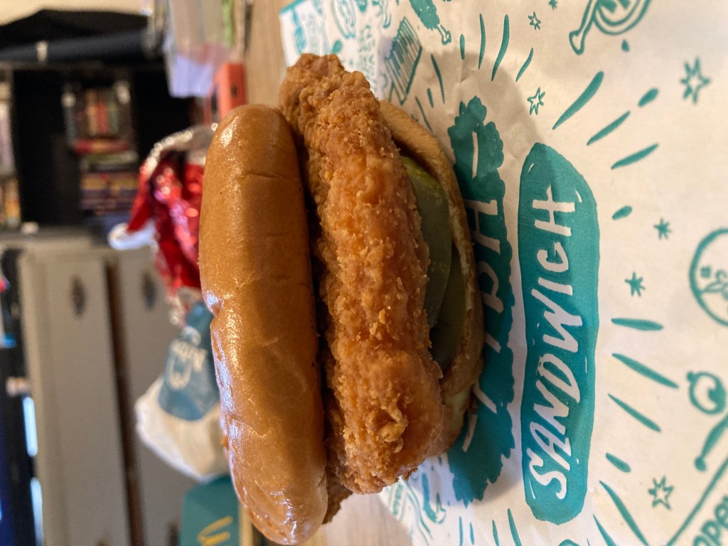 Popeye's Classic Flounder Fish Sandwich