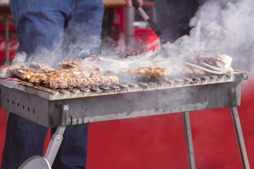 Chef bbq grilled pork ribs