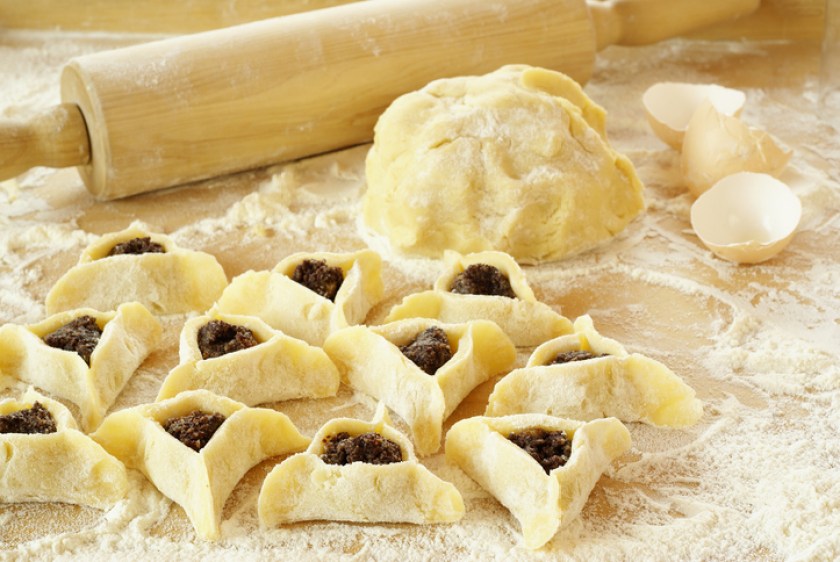 Preparing Hamantaschen