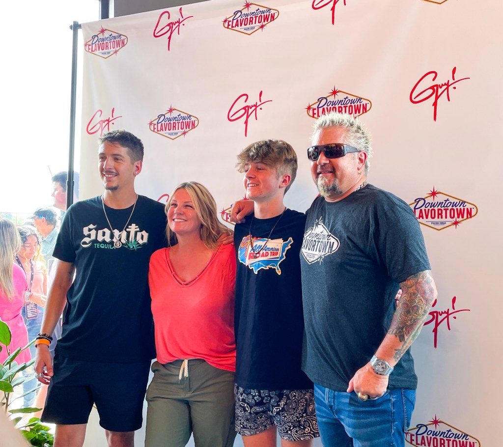 Guy Fieri and family