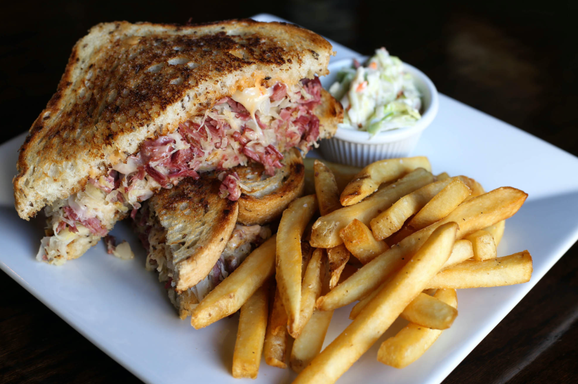 sandwich and fries