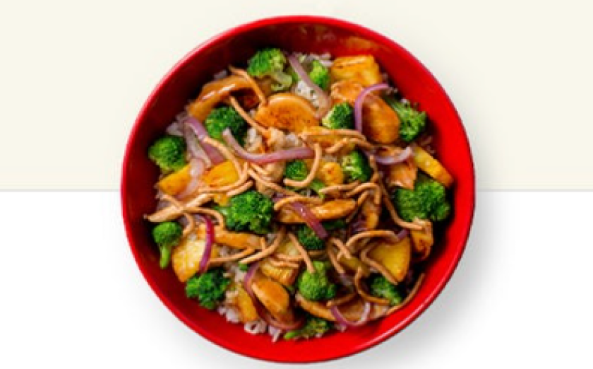 plate of Mongolian bbq