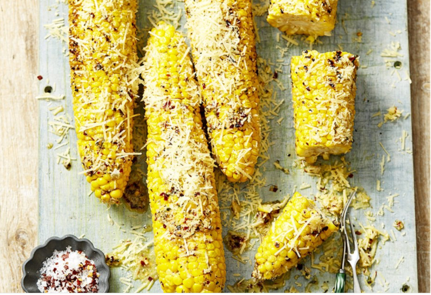 garlic chili parmesan corn on the cob