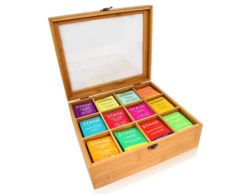 wood tea box