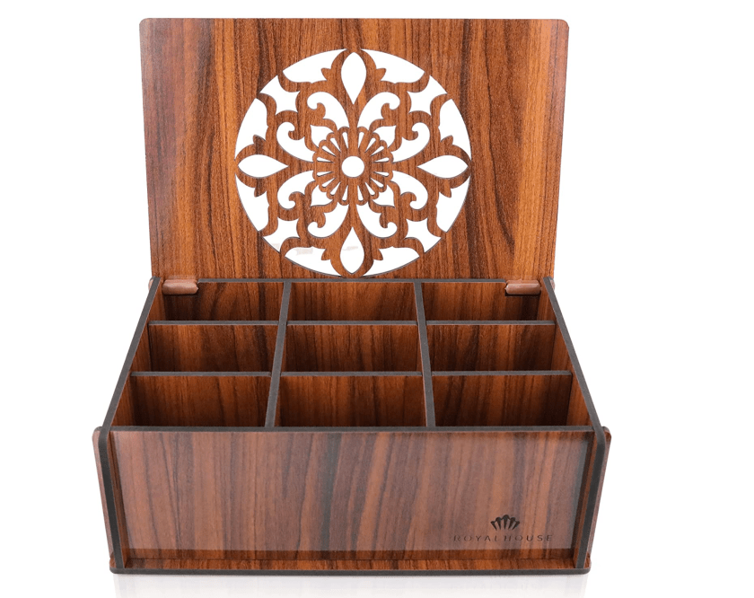 wood tea box