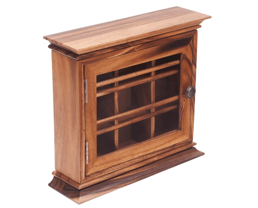 wood tea organizer