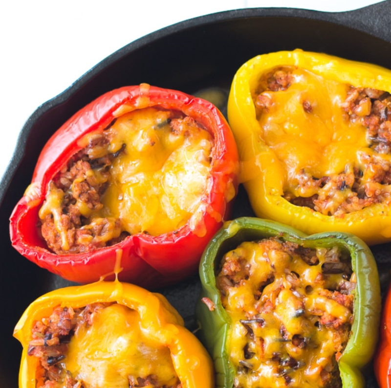turkey stuffed bell peppers