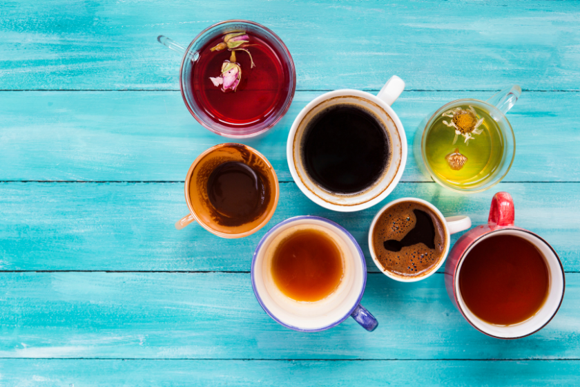 tea caffeine types