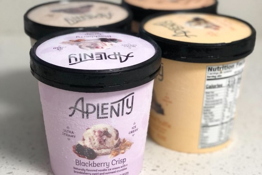 aplenty ice cream blackberry crisp