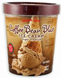trader joe's coffee bean blast ice cream