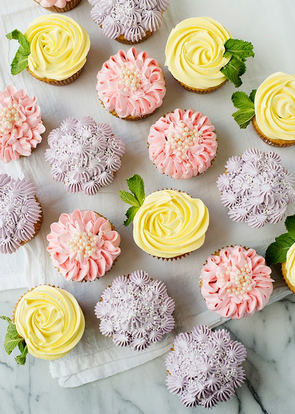flower cupcakes