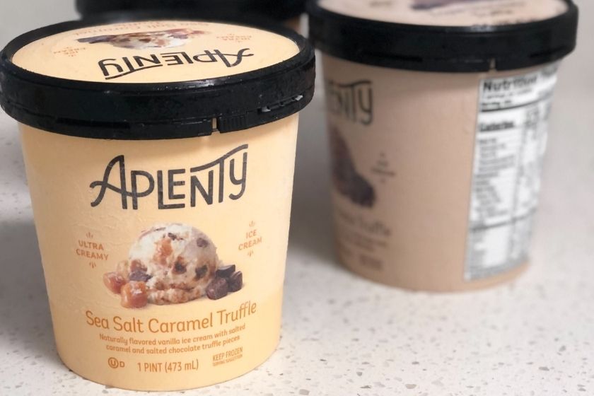 aplenty ice cream sea salt caramel truffle