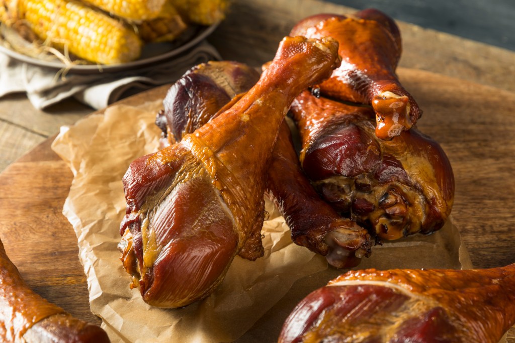 Barbecue Smoked Turkey Leg