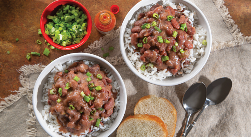 camellia beans with rice