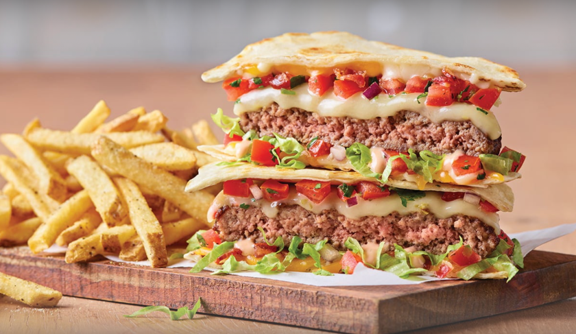 Applebee's Quesadilla burger