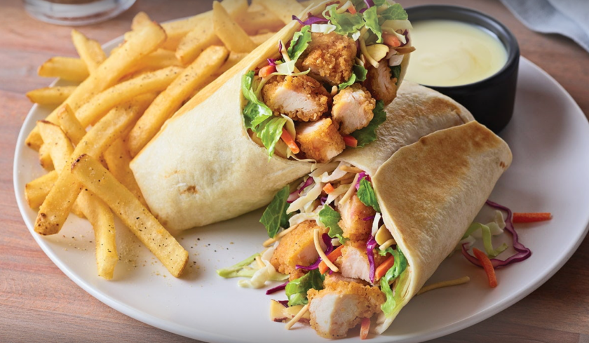 Applebee's chicken salad wrap