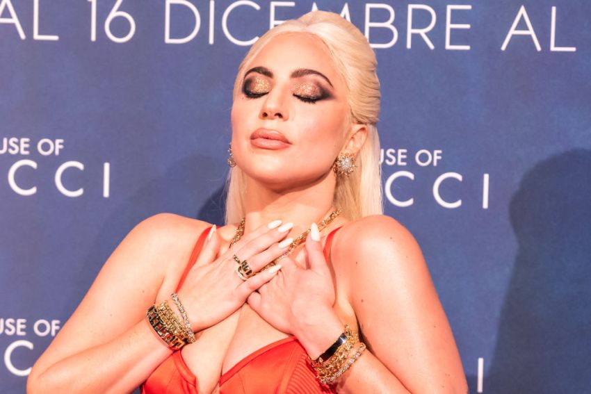 Lady Gaga at the premiere of House of Gucci in Milan