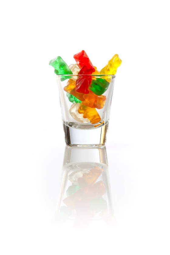 white gummy bear shot
