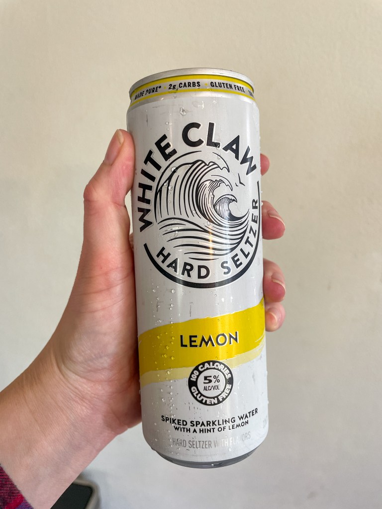 Holding Lemon White Claw