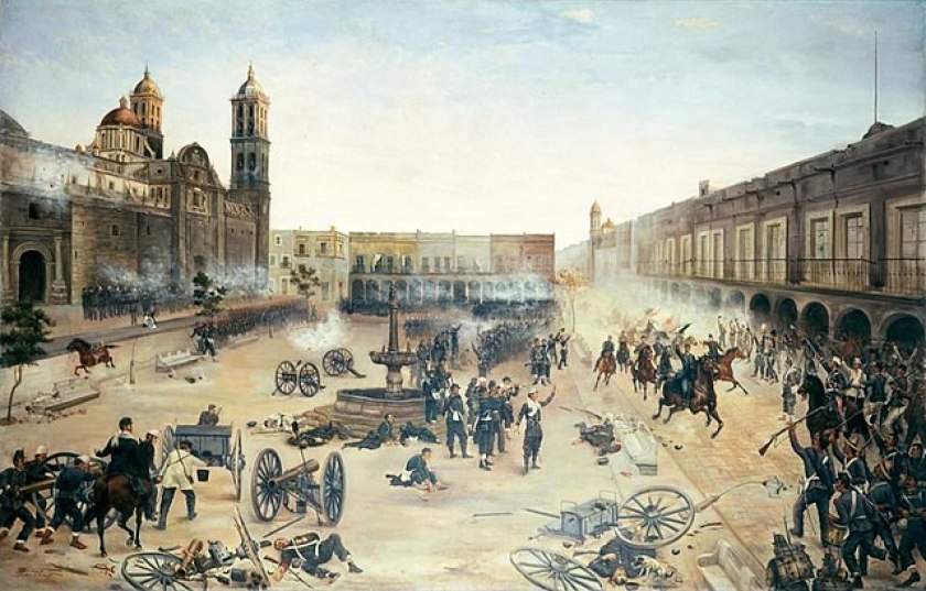 battle of puebla painting