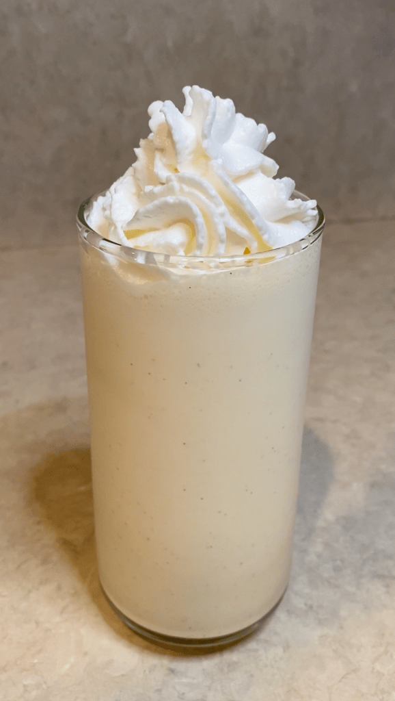 peach milkshake