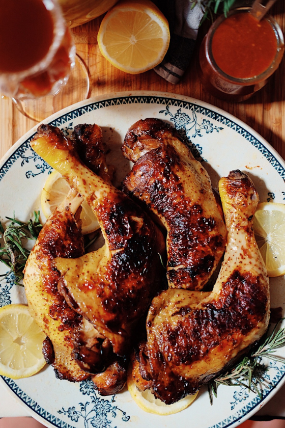 roasted sweet tea brined chicken