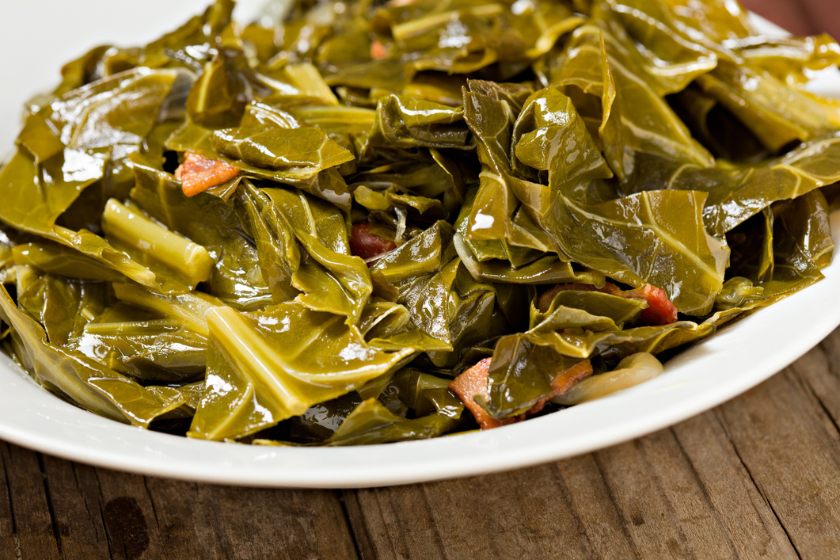 southern collard greens sans curly kale