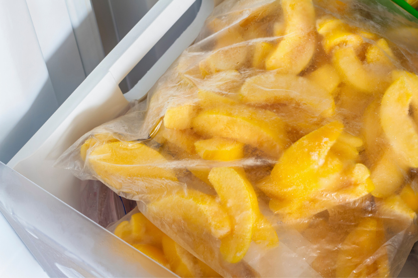 frozen peaches