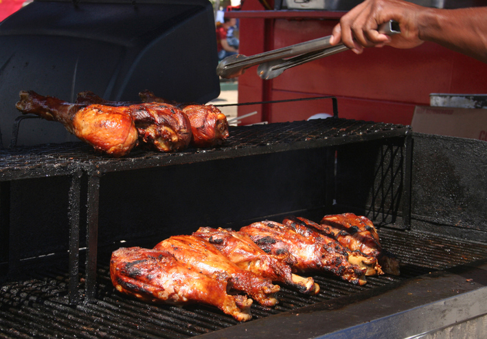 East Texas State Fair - Tyler, TX Cooking Smoked Turkey Legs