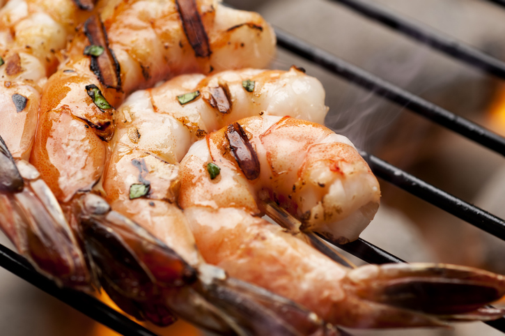 Shrimp on the grill