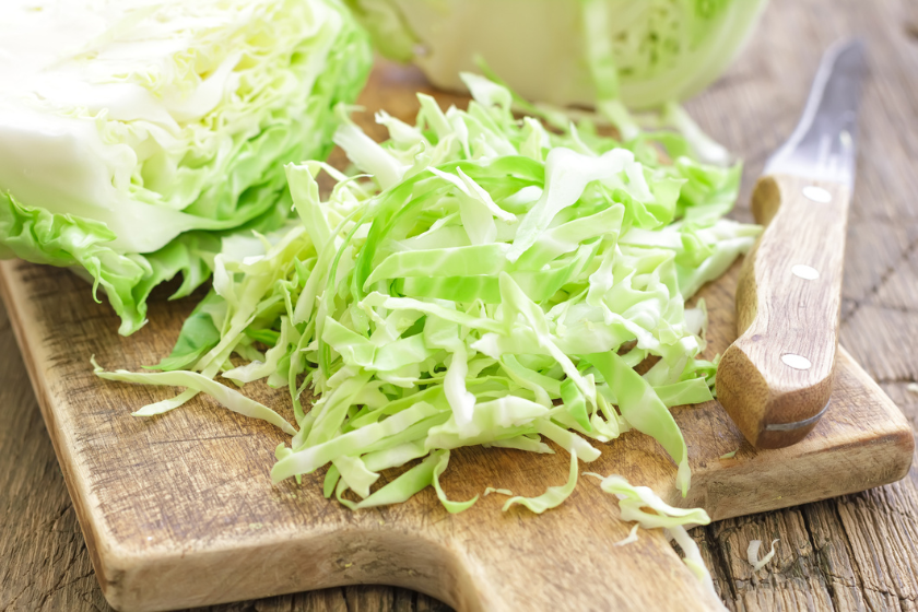 chopped cabbage